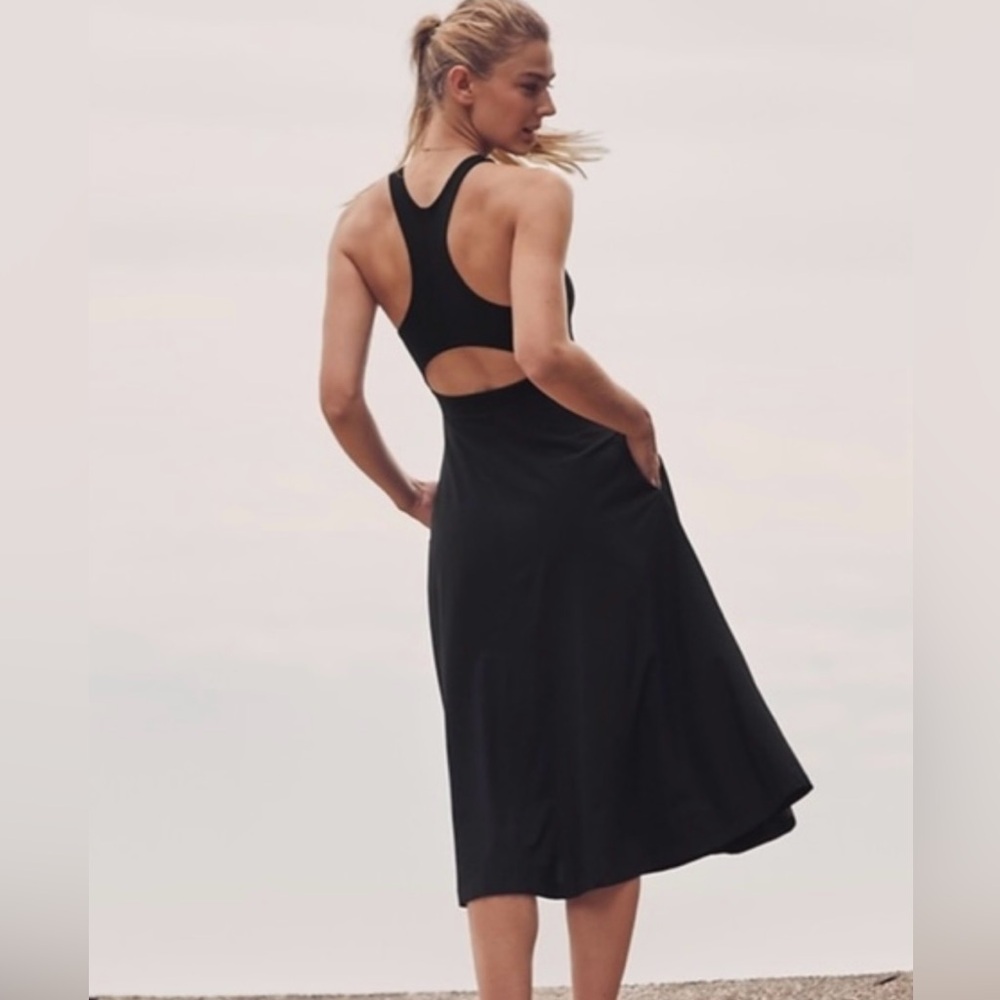 Athleta Black Midi Dress - Picture 3 of 16
